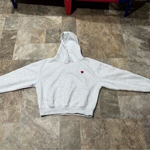 Aelfric Eden Gray Red Heart Hoodie